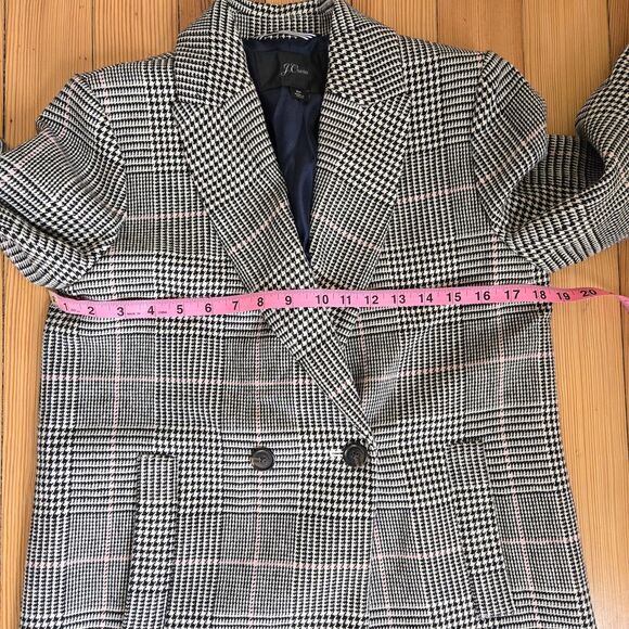 J.Crew Daphne Topcoat 2P Plaid Wool Blend Academia Preppy Lightweight Spring - Picture 7 of 15